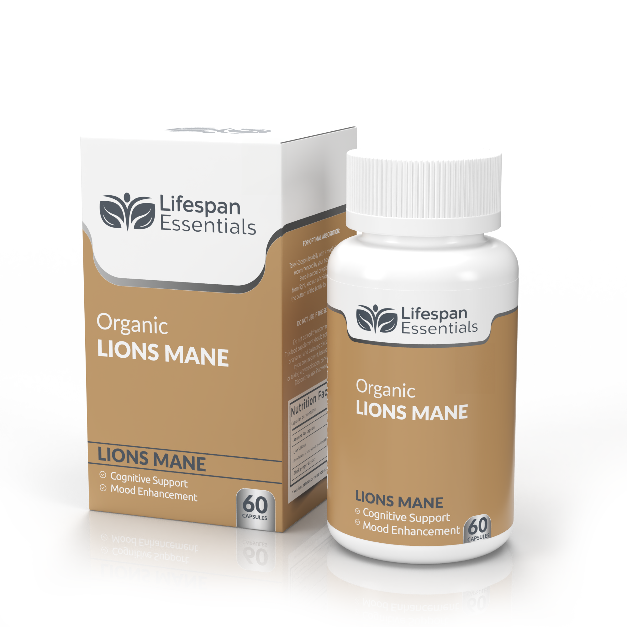 Lions mane box + bottle blank NOUK